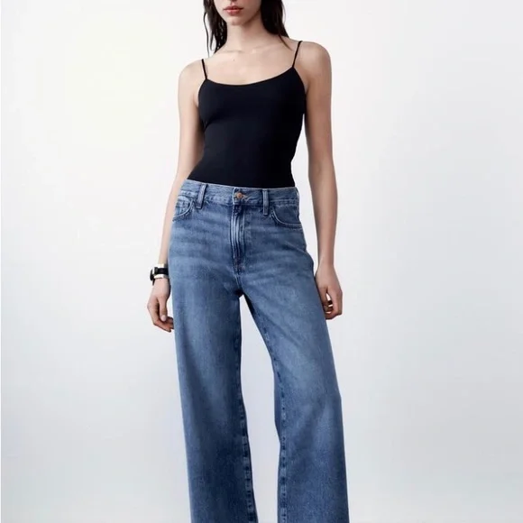 HOST PICK- ZARA HIGH RISE JEANS/ USA SIZE 4- EUR 36(98% COTTON, 2% ELASTANE) - Picture 2 of 9